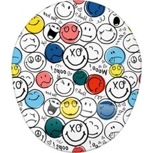 Calperia Gülümseme Desenli Bilek Destekli Mouse Pad