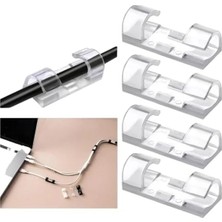 Calperia 60 Adet Kablo Düzenleyici Klips Seti - Yapışkanlı Organizer