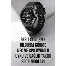 MiraLive Akıllı Saat Nabız Sensörlü Bildirim Görebilen Spor Modları Gps Takibi