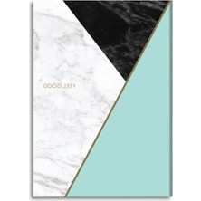 Calperia Çizgili Sert Kapak Defter, Mint Yeşili, 17X24 cm