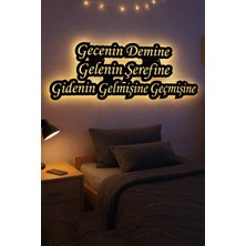 Lucenda LED Işıklı Dekoratif Duvar Tablosu Motivasyon, Atarlı & Anlamlı Söz Tasarımları