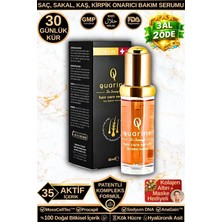 Dr. Sammy's Quarine Onarıcı Premium Saç Serumu (1 Aylık) Dökülmelere Karşı Bitkisel Kök Hücre Ekstratları, Vitamin ve Mineral Içeren %100 Saf ve Doğal Saç, Sakal, Kaş, Kirpik için Serum