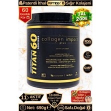 Dr. Sammy's Kolajen 10.000 Mg Tip 1-3 %100 Saf Patentli Hidrolize Sığır Kolajeni, 150MG Hyaluronik Asit, 500 Mg Vitamin C, 200 Mg Glutatyon, 25MG Resveratrol, 100 Mg Elastin, Titan 60 Diyet Takviyesi