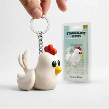 Xtoys Sevimli Tavuk Anahtarlık Çiftlik Hayvanları Temalı Sevgiliye ve Çiftçiye Komik Hediye | Bawkbawk