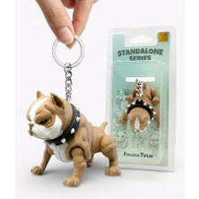 Xtoys Bulldog Köpek Araba Anahtarlığı Kişiye Özel Hediyelik Çanta Süsü ve Aksesuarı | Dozer