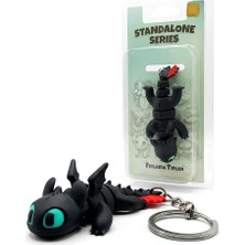 Xtoys Dişsiz Gecenin Öfkesi Ejderhanı Nasıl Eğitirsin Anahtarlık Sırt ve Okul Çantası Aksesuarı | Toothless