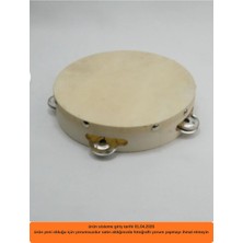 Hızlı Çeyiz Zilli Deri Tef 19 cm - Okul Düğün Nişan Kına Organizasyonları Için