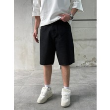 Difransel Jeans Erkek Baggy Fit Bermuda Denim Şort