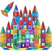 Calperia 100 Parça Manyetik Yapı Taşları Seti - 1-5 Yaş Arası Çocuklar Için Stem Eğitici Oyuncak