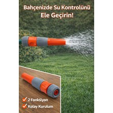 DESIPHON Lans Ayarlı Hortum Ucu 08 Basınçlı & Yağmurlama Sulama Başlığı Bahçe Araç Yıkama Hortum Aparatı