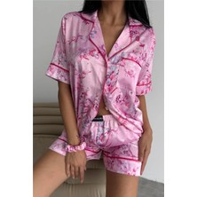 Coccolarsi Colori Del Mondo Saten Kısa Pijama Takımı CDM2132