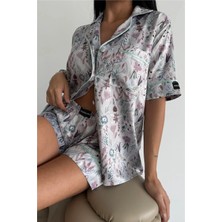 Coccolarsi Colori Del Mondo Saten Kısa Pijama Takımı CDM2133