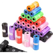 Busstier Köpek Kaka Poşeti Seti, Dayanıklı Atık Torbaları, Çevre Dostu Pet Tuvalet Çözümü (12 Rulo 180 Torba)