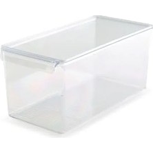 Calperia Şeffaf Kapaklı Küp Düzenleyici - Çok Amaçlı Depolama