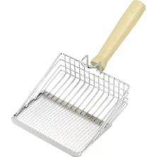 Paslanmaz Metal Kedi Köpek Kum Temizleme Metal Küreği – Dayanıklı ve Ergonomik Tuvalet Kumu Temizleyici Kürek (Ikiye Ayrılmış Premium Kürek)