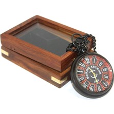 Ahşap Kutulu Köstekli Saat Model 2  Veralya Tech