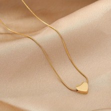 Blue Cat Bijouterie Paslanmaz Çelik Kalp Kolye