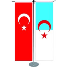 Özel Flama Bayrak Suriye Türkmen Bayrağı 100X150CM