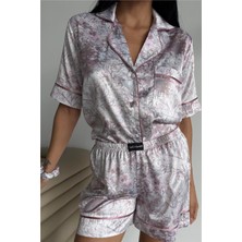 Coccolarsi Colori Del Mondo Saten Kısa Pijama Takımı CDM2130