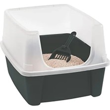 Calperia Kapaksız Gri Kedi Tuvaleti - 7 kg Kapasite