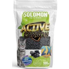 Solomon Active Carbon 500 gr Koku Giderici - Kedi Kumu Koku Giderici Kokusuz Kedi Tuvaleti Doğal Kum Kokusu Önleyici Aktif Karbon