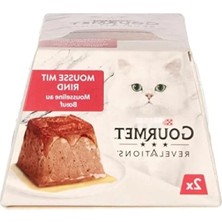Calperia Soslu Sığır Etli Kedi Yaş Maması, 2X57G