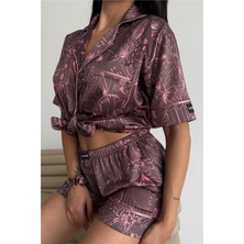 Coccolarsi Colori Del Mondo Saten Kısa Pijama Takımı CDM2143