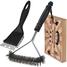 Calperia Mangal Temizleyici Seti, 2 Parça Metal Fırça ve Kazıyıcı