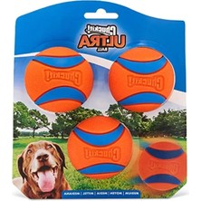 Calperia Yüksek Sıçrama Gücüne Sahip, Su Yüzer Köpek Oyuncak Topu, 3 Adet (Medium)