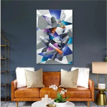 Şehzat Birbirine Sarılan Heykeller Soyut Aşk Love Kanvas Tablo AR030233