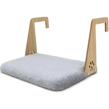 Calperia Geniş Tasarımlı Peluş Kalorifer Yatağı - Kedi ve Köpekler Için (Gri)