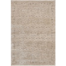 Lamazif El Dokuması %100 Ipek Halı – Açık Bej & Krem Tonlarında Klasik Anadolu Desenli Lüks Halı