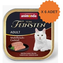 Animonda Vom Feinsten Karışık Etli Yetişkin Kedi Konservesi 100GR x 6 Adet