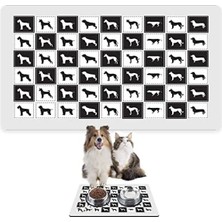 Calperia Kolay Temizlenen Su Geçirmez Evcil Hayvan Beslenme Matı - 50 x 35 cm