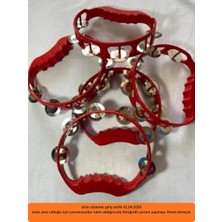 Hızlı Çeyiz Plastik Zilli Kına Tefi Renk 5 Adet