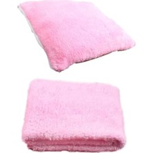 Calperia Pembe 2'li Set Kedi Yatak ve Minder