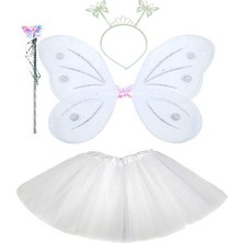 Beyaz Kelebek Kostümü Seti  Veralya Tech