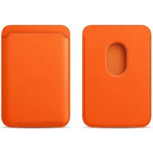 MMP Shop Iphone 13 / 13 Mini / 13 Pro / 13 Pro Max Uyumlu Magsafe Cüzdan Kartlık Suni Deri Kartlık