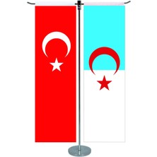 Özel Flama Bayrak Suriye Türkmen Bayrağı Takdim Hatıra Flaması 20X30CM Çift Tarafflı Saten