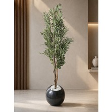 Dekoratif Yapay Zeytin Ağacı – Doğal Doku & Modern Saksı Tasarımı