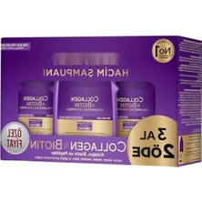 Calperia 300 ml Hacim Artırıcı Şampuan Seti | Biotin & Hidrolize Kolajen ile Ince Telli Saçlar Için