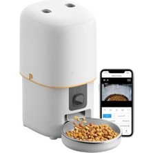 Calperia Akıllı Otomatik Kedi Mama Kabı 1080P Hd Kamera ile