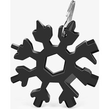 Çok Amaçlı Alyan Tornavida Takımı Çelik Taşınabilir Kar Tanesi Anahtarlık Konserve Şiş