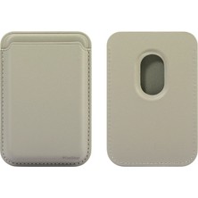 MMP Shop Iphone 16 / 16 Plus / 16 Pro / 16 Pro Max Uyumlu Magsafe Cüzdan Kartlık Suni Deri Kartlık