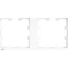 Calperia Beyaz Ikili Çerçeve - Dayanıklı Malzeme