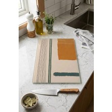 Zevahir Mobilya Dekorasyon Cam Kesme Tahtası Kaymaz Tabanlı Modern Kompozisyon