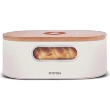 Calperia 2in1 Ekmek Kutusu ve Kesme Tahtası, Çelik ve Bambu