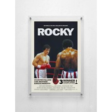 Lamazif Rocky Film Posteri – Şeffaf Pleksi Arası Duvar Tablosu | Motivasyon & Sinema Dekoru