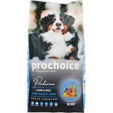 Proderma, Yetişkin Köpekler Için, Hipoalerjenik, Kuzu Etli ve Pirinçli Kuru Mama, 18 kg