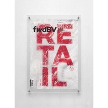 Lamazif Retail Modern Pleksi Cam Duvar Tablosu – Vidali Akrilik Poster, Tipografik & Çağdaş Duvar Dekoru